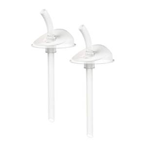 lot 6476 image: Boon Swig Cup Replacement Silicone Straws - Spill Proof Straws for Toddlers - Easy to Clean - 6 Months and Up - 2 Count