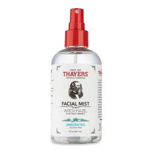 lot 6477 image: Thayers Alcohol-Free Witch Hazel Facial Mist Toner with Aloe Vera, Unscented, Soothing and Hydrating, For All Skin Types, 8 oz
