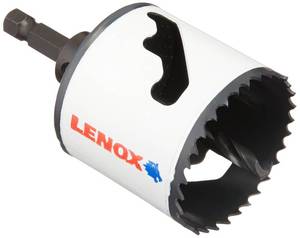 lot 6480 image: LENOX Tools Hole Saw, Bi-Metal, Speed Slot, Arbored, 2-18-Inch (1772951)
