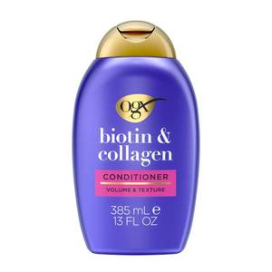 lot 6489 image: OGX Thick and Full  Biotin and Collagen Volumizing Conditioner, Nutrient-Infused Conditioner with Vitamin B7 Biotin Gives Hair Volume and Body for 72 Hours, Sulfate-Free Surfactants, 13 fl. Oz