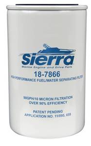 lot 7579 image: Sierra International 18-7866 10 Micron, High Capacity Fuel Water Separator Filter for Yamaha MAR-FUELF-IL-TR, Medium