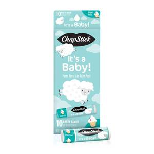 lot 8100 image: Chapstick Party Favor Lip Balm Gift Pack Itfts a Baby 10 sticks 0.15 oz each, Cream White