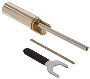 lot 8102 image: Hardware Essentials 852622 Hardware Essentials Satin Brass Hinge Pin Door Closer, 1 Count (Pack of 1)