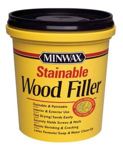 lot 8133 image: A 16 oz Minwax 42853 Natural Stainable Wood Filler InteriorExterior Wood Filler