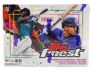 lot 8157 image: 2024 Topps Finest Baseball Hobby Trading Card Box&nbsp