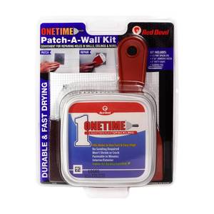 lot 8162 image: Red Devil 0549 ONETIME Lightweight Spackling Patch-A-Wall Kit, 12 Pint, Made in USA