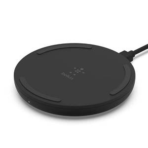 lot 8172 image: Belkin Quick Charge Wireless Charging Pad - 10W Qi-Certified Charger Pad for Apple iPhone, Samsung Galaxy, Pixel, Airpods Pro and More, Charge While Listening to Music, Streaming Videos - Black (No PSU)