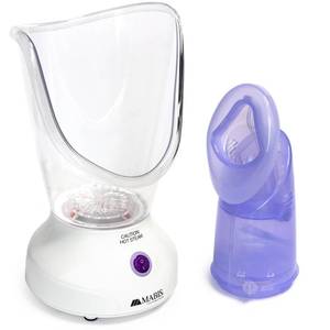 lot 9056 image: Mabis Steam Inhaler with Adjustable Facial and Nasal Mask (FSAHSA) - Natural Vapor Inhaler Therapy for Sinus Relief, Skincare, and Pore Cleansing  Plug-in Vaporizer Humidifier - 60ml Liquid Capacity