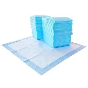 lot 9069 image: Amazon Basics Absorbent Dog and Puppy Pee Pads with 5-Layer Leak-Proof Design and Quick-Dry Surface for Potty Training, Regular, 22 x 22 Inch, Blue