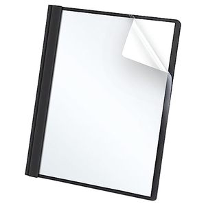 lot 9074 image: Oxford Clear Front Report Covers, Black, Letter Size, 25 per box (55806EE)