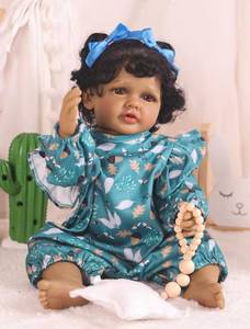 lot 9100 image: HOOMAI Reborn Baby Dolls 20in Realistic Doll Lifelike Girl Dolls American Smiling Real Full Silicone Body Birthday Set for Children Age 3