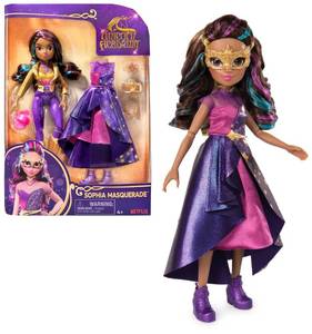 lot 10087 image: Unicorn Academy, Sophia Deluxe Masquerade Ball Doll with 9 Doll Accessories and Rainbow-Streaked Hair, 9.5�, Dolls and Unicorn Toys for Girls