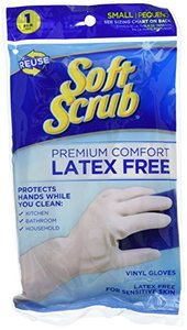 lot 10103 image: Soft Scrub Premium Comfort, Latex-Free, Reusable Household Glove White, Large
