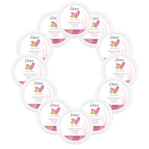 lot 10111 image: Dove Nourishing Body Care, Face, Hand, and Body Beauty Cream for Normal to Dry Skin Lotion for Women with 24-Hour Moisturization, 2.53 Oz Each Jar