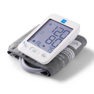 lot 10120 image: Medline Bluetooth Blood Pressure Monitor, Universal Upper Arm Cuff, Digital LCD Display, Health App Integration, Stores Up to 120 Readings, Carrying case and Batteries Included
