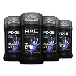 lot 10123 image: AXE Phoenix Deodorant 48H Odor Protection Crushed Mint and Rosemary Aluminum Free Deodorant for Men 3 Ounce (Pack of 4)