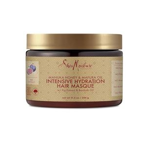 lot 10129 image: SheaMoisture Intensive Hydration Hair Masque Manuka Honey and Mafura Oil For Dry, Damaged Hair Deep Conditioning Hair Treatment 11.5 oz