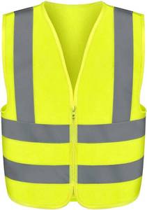 lot 10131 image: NEIKO Safety Vest, High Visibility Vest with Reflective Strips, Neon Yellow Vest, Zipper Front, Reflective Vest for Men and Women, Work Vest, Security Vest and Hi Vis (XX-Large for Adults, 53943A)