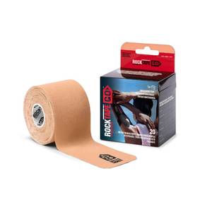 lot 10158 image: RockTape Go Gentle Adhesive Pre-Cut Kinesiology Tape (Beige)