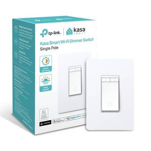 lot 10182 image: Kasa Matter Smart Dimmer Switch Voice Control wSiri, Alexa and Google Assistant  UL Certified  Timer and Schedule  Easy Guided Install  Neutral Wire Required  Single Pole  2.4GHz Wi-Fi  KS225