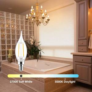 lot 10184 image: Sigalux E12 Candelabra Bulb 40 Watt Equivalent,300LM LED Chandelier Light Bulbs Dimmable, CA10 Flame Tip Candle Light Bulbs 2700K Soft White, E12 LED Bulb for Chandeliers, Ceiling Fan, Pendant,3 Pack