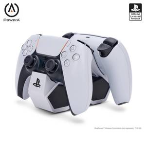 lot 10204 image: PowerA Twin Charging Station for Dualsense Wireless Controllers, Charge, Sony PlayStation, PS5, Officially Licensed
