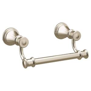 lot 10230 image: Moen YB6408NL Belfield Pivoting Toilet Paper Holder, Polished Nickel