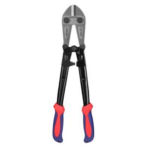lot 10241 image: WORKPRO W017004A Bolt Cutter, Bi-Material Handle with Soft Rubber Grip, 14in, RedandBlue