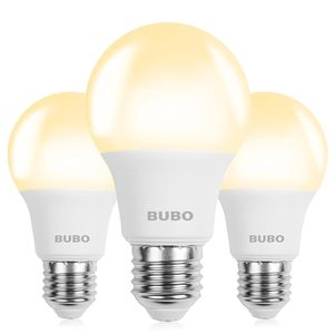 lot 10260 image: BUBO A19 LED Light Bulbs, 40 Watt Equivalent LED Bulbs, Soft White 2700K, 550 Lumens, E26 Standard Base, Non-Dimmable, 5W Soft White LED Bulbs for Bedroom Living Room Home Office, 3 Pack
