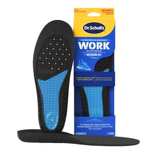 lot 10287 image: Work All-Day Superior Comfort Insoles (with) Massaging Gel, Women, 1 Pair, Trim to Fit