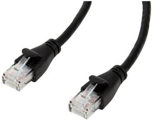 lot 10298 image: Amazon Basics RJ45 Cat-6 Ethernet Network Cable for Fast Gaming, 1Gbps Transfer Speed, Durable Gold-Plated Connectors, 25 Foot (7.6 Meters), Black