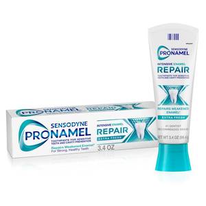 lot 10325 image: Sensodyne Pronamel Intensive Enamel Repair Toothpaste for Sensitive Teeth, to Reharden and Strengthen Enamel, Extra Fresh - 3.4 Ounces