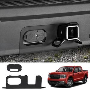 lot 11439 image: Mabett Rear Bumper Cover Plate for 2022-2025 Ford Maverick Accessories, Hitch Surround Cover Protection for Maverick with 47-Pin Connector Hitch