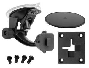 lot 12001 image: ARKON Windshield Dash Suction Car Mount for XM and Sirius Satellite Radios Single T and AMPS Pattern Compatible, Black - SR114
