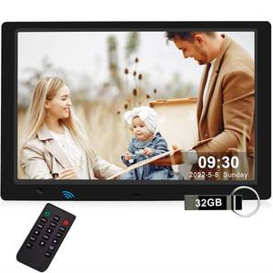 lot 12439 image: 10.1 Inch Digital Picture Frame with 32GB USB Flash Drive, KECAG 1920x1080 HD IPS Screen Digital Photo Frame, Motion Sensor, Video, Music, Share Moments via SD Card or USB, with Remote Control