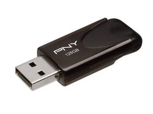 lot 12452 image: PNY 128GB Attach 4 USB 2.0 Flash Drive