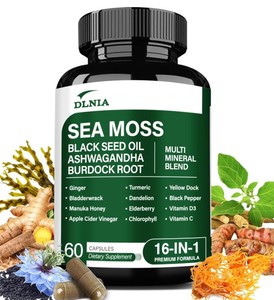 lot 4130 image: DLNIA sea moss black seed oil burdock root