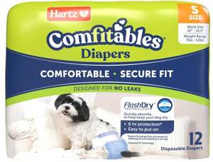 lot 5524 image: Hartz Comfitables Dog Diapers Disposable Pet Wraps