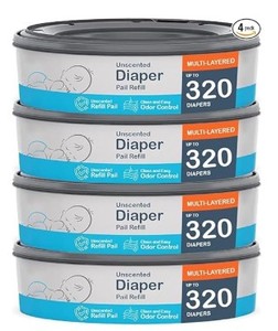 lot 9031 image: Diaper Genie Pail Liner 4 Pack
