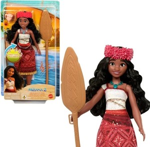 lot 10084 image: Disney Moana 2 Singing Adventure Moana Doll &amp Accessories, Sings Were Back in English