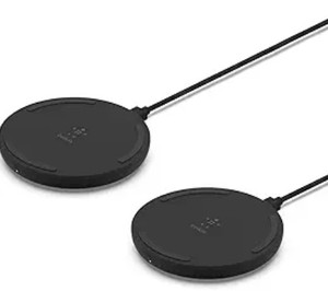 lot 12430 image: Belkin BoostCharge 10W Wireless Charging Pad 2-Pack
