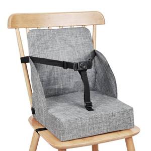 lot 1243 image: Toddler Booster Seat for Dining Table, Booster Seat for Table, 12.6x3.34 Inch Portable High Chair for Travel, HOSEASCA Compact Lightweight Travel Booster Seat with Adjustable Straps for Baby(Grey)