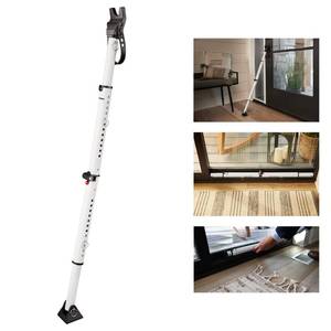lot 1301 image: Master Lock Sliding Door Stopper and Door Security Bar, Adjustable for Hinged and Sliding Doors, Compact Enough to Travel for Hotel Security, White, 270EC