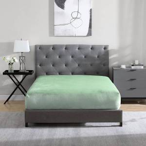 lot 1308 image: Cathay Home Twin Flannel-Plush Fitted Sheet - Ultra Soft and Thick Plush, No-Pilling - All Season Cozy Warmth - 12in Deep Pocket Fitted Sheet Only (Twin, Sage)