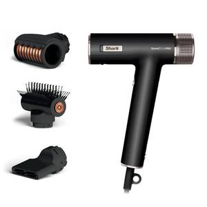lot 1313 image: Shark SpeedStyle Pro Professional Performance High-Velocity Hair Dryer System with Scalp Shield and IQ Speed Styling and Drying Suite, Straight and Wavy Hair, Lightweight, Ionic, No Heat Damage, HD731 - Retail $183.78