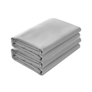 lot 2170 image: Basic Choice 2-Pack Flat Sheets, Breathable Series Bed Top Sheet, Wrinkle, Fade Resistant, Standard 100 by Oeko-Tex - KingCal King, Gray