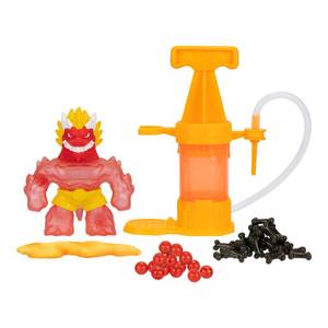 lot 2193 image: Heroes of Goo Jit Zu Hero Creator Blazagon with 3 Unique goo fillings, Mix, Fill and Create Your own Stretchy Action Figure, Play Again and Again