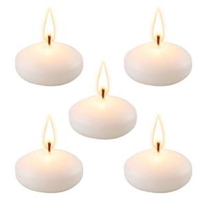 lot 2201 image: Unscented Floating Candles for Centerpieces, 2 Inch Small Floating Candles for Holiday, Weddings, Parties, Special Occasions and Christmas Home Decorations
