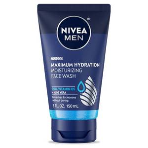 lot 2211 image: NIVEA MEN Maximum Hydration Moisturizing Face Wash with Aloe Vera, 5 Fl Oz Tube