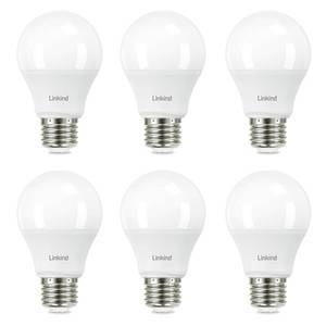 lot 2231 image: Linkind A19 LED Light Bulb, 60W Equivalent, 9W 2700K Soft White Light Bulbs, 800 Lumens Non-Dimmable LED Bulbs, E26 Standard Base, Energy Efficient UL Listed for Bedroom Home Office, 6 Packs